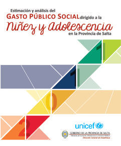 Estimación y Análisis del Gasto Público dirigido a la Niñez y Adolescencia en la Provincia de Salta