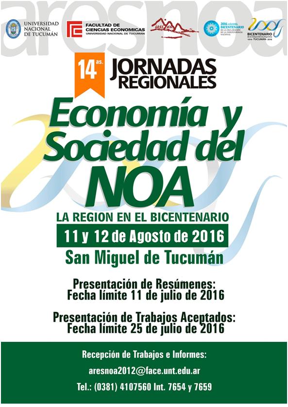 Participación del Observatorio de la Niñez en las Jornadas Regionales de Economía y Sociedad del NOA - Año 2016